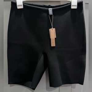 SKIMS Swim Black Biker Shorts Size M High Waisted NWT